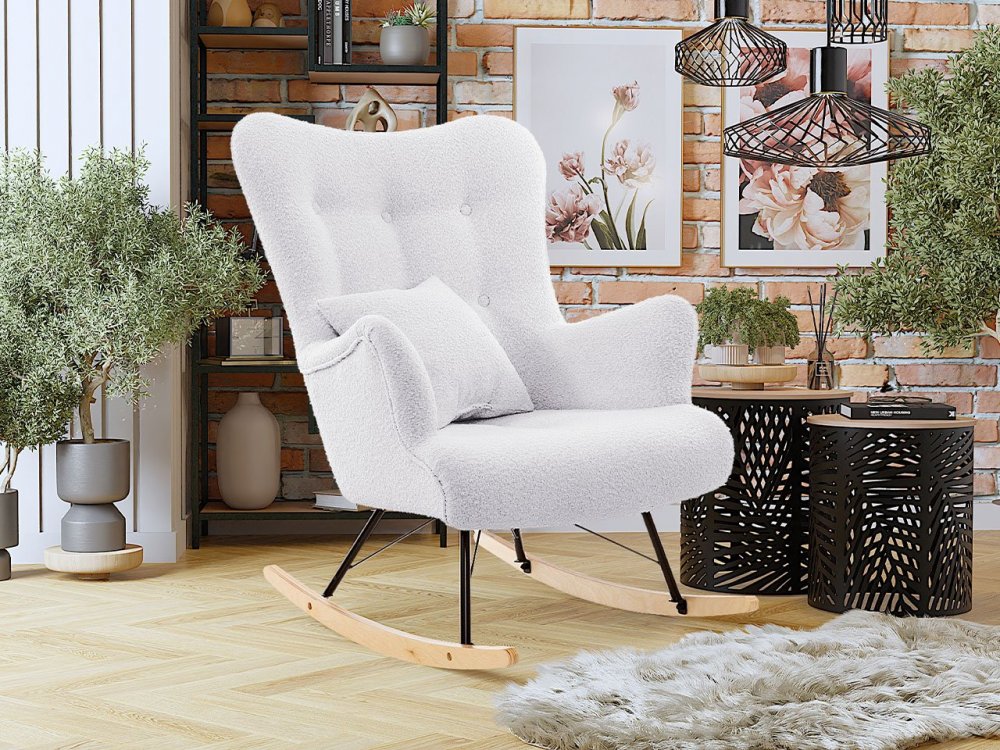 Fotel bujany Akcjusz Boucle Fotel bujany Akcjusz Boucle