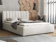 Łóżko tapicerowane z pojemnikiem i stelażem Sonden