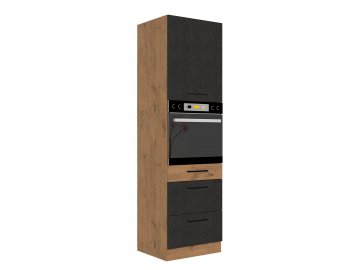 Szafka kuchenna wysoka z szufladami Woodline 60 DPS-210 3S 1F