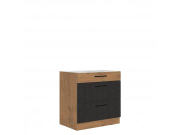 Szafka kuchenna dolna z szufladami  Woodline 80 D 3S BB