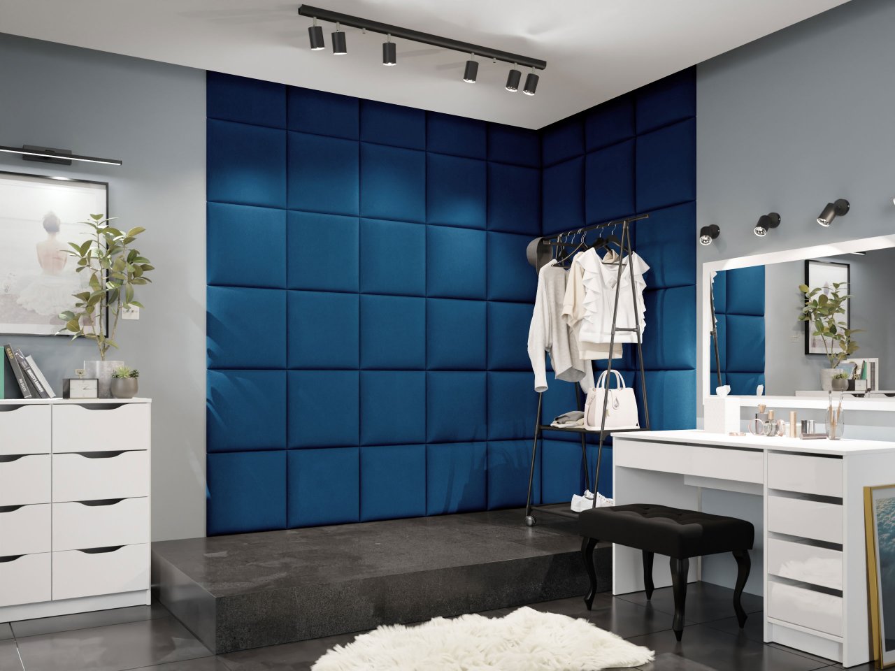 Panel ścienny tapicerowany Pag 42x42 ⇒ Dostawa GRATIS Panel ścienny tapicerowany Pag 42x42 ⇒ Dostawa GRATIS