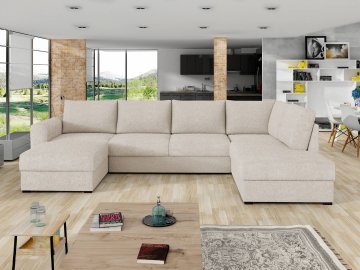 Narożnik z funkcją spania Szafran Premium