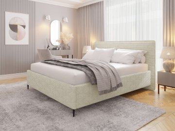 Łóżko tapicerowane Alecias Sztruks