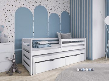 Łóżko dla dziecka z barierką Pilksis 90