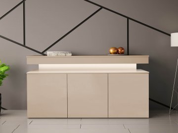 Komoda Lestirola Bis 3D 160 z oświetleniem LED