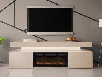 Szafka RTV z kominkiem Lestirola Bis EF 2D 190
