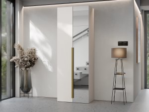 Szafa dwudrzwiowa z lustrem Lotsi 2D