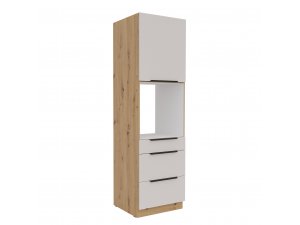 Szafka kuchenna wysoka pod piekarnik z szufladami Solea 60 DPS-210 3S 1F