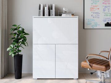 Komoda z funkcją biurka Sawoti 90 + LED
