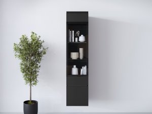 Witryna szklana do salonu  Sawoti 002 + LED