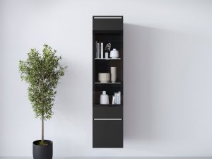 Witryna szklana do salonu  Sawoti 002 + LED