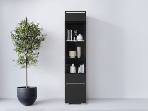 Witryna szklana do salonu  Sawoti 002 + LED