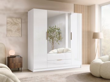 Szafa pokojowa z lustrem Betaso II 200 Gloss