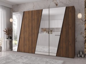 Szafa pokojowa z lustrem Grelipt 3L 300 cm