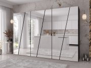 Szafa nowoczesna z lustrem Grelipt 6L 300 cm