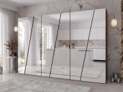 Szafa nowoczesna z lustrem Grelipt 6L 300 cm