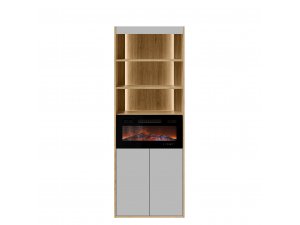 Witryna do salonu Biranto EF 60 2D z kominkiem