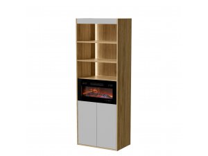 Witryna do salonu Biranto EF 60 2D z kominkiem
