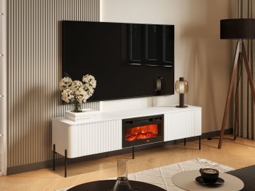 Szafka RTV z kominkiem Wompor 190 EF