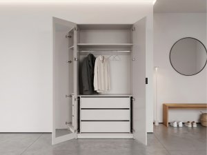 Szafa dwudrzwiowa z lustrem Fixiop 120