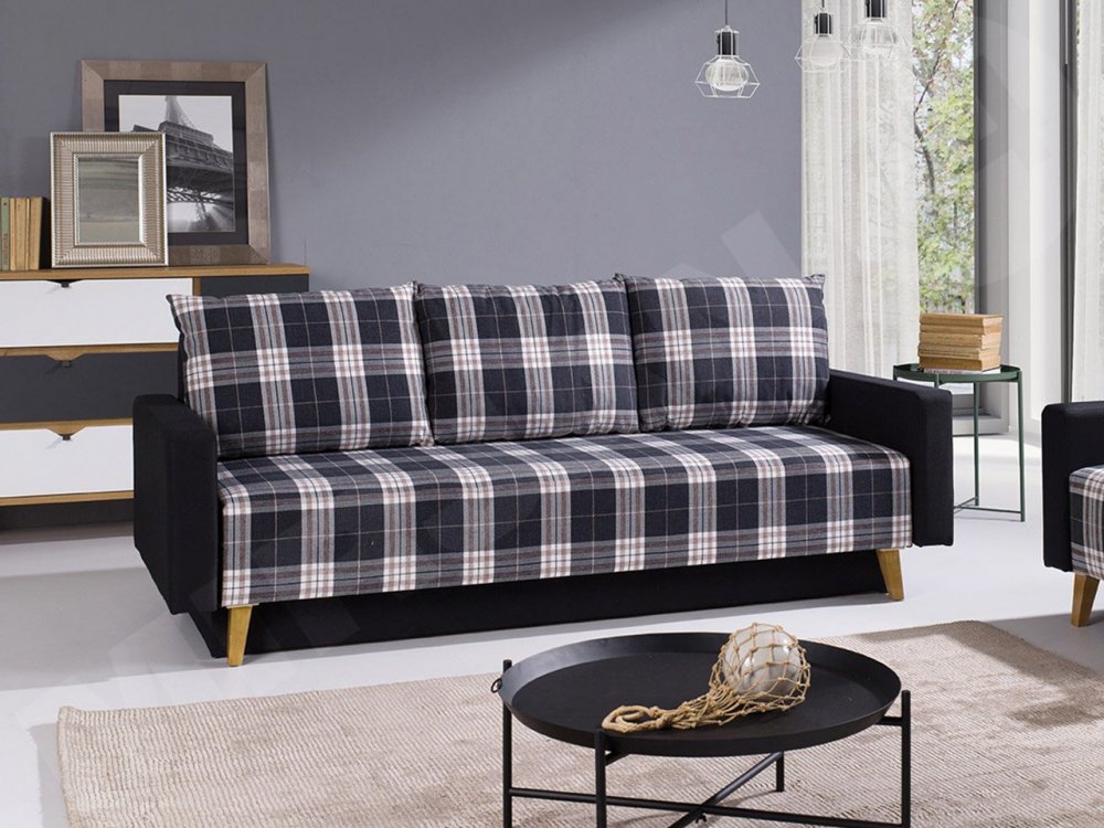 Sofa rozkładana w stylu skandynawskim Temero Sofa rozkładana w stylu skandynawskim Temero