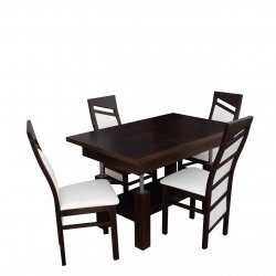 Stół rozkładany z krzesłami dla 4 osób - RK039