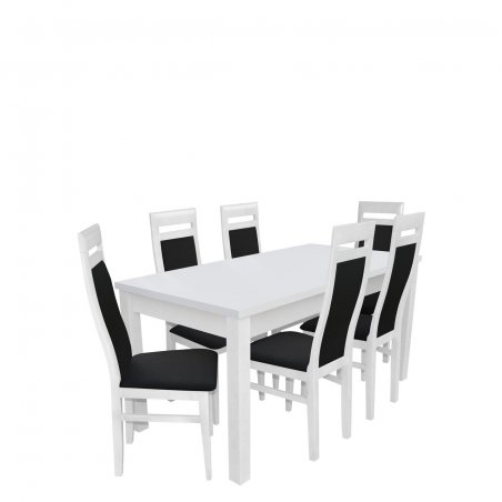 Stół rozkładany z krzesłami dla 6 osób - RK024