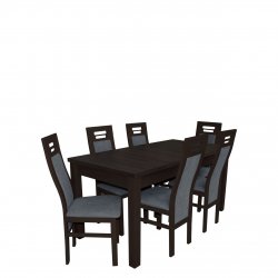 Stół rozkładany z krzesłami dla 6 osób - RK022