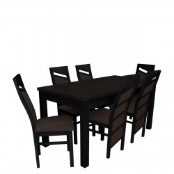 Stół z krzesłami dla 6 osób - RK019