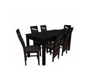 Stół z krzesłami dla 6 osób - RK019