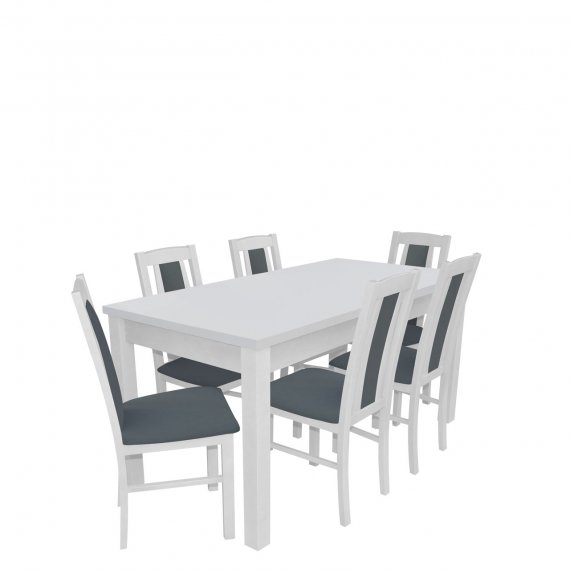 Stół rozkładany z 6 krzesłami - RK015