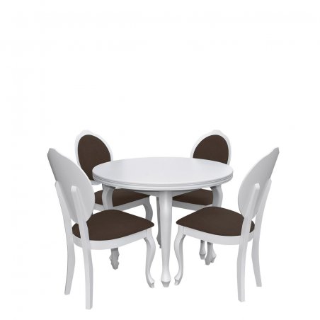 Stół rozkładany z krzesłami dla 4 osób - RK005