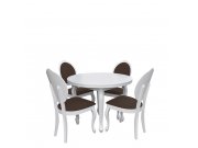 Stół rozkładany z krzesłami dla 4 osób - RK005