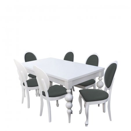 Stylowy stół z 6 krzesłami RK040