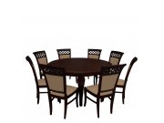 Stół okrągły i 8 krzeseł - RK032
