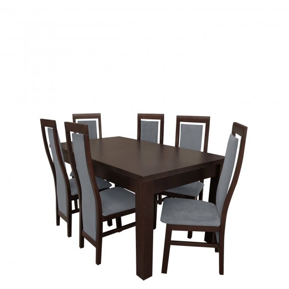 Stół rozkładany z 6 krzesłami - RK012
