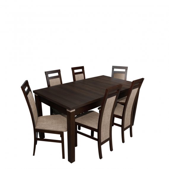 Stół i krzesła dla 6 osób - RK025