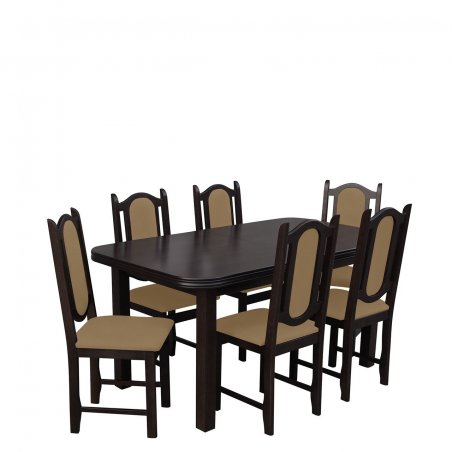 Stół i krzesła dla 6 osób RK008