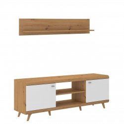 Szafka RTV 2D + półka wisząca Green ARWH 02