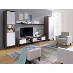 Salonowe meble z pufą Naviedo Gloss I