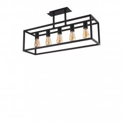 Lampa wisząca w stylu retro Crate Black 9047