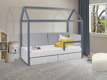 Łóżko jednoosobowe z barierką Fitonia II 90