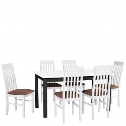 Stół rozkładany z krzesłami - AL07