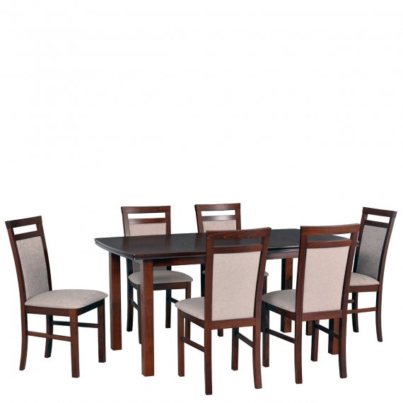 Stół rozkładany z 6 krzesłami - AL14