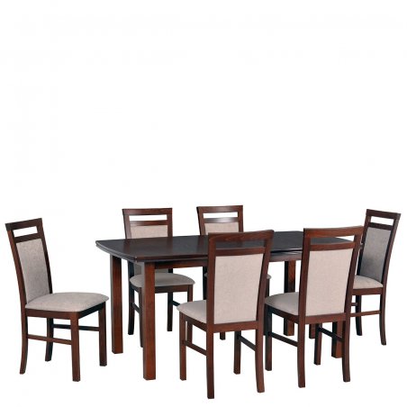 Stół rozkładany z 6 krzesłami - AL14