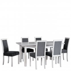 Stół rozkładany z 6 krzesłami - AL68