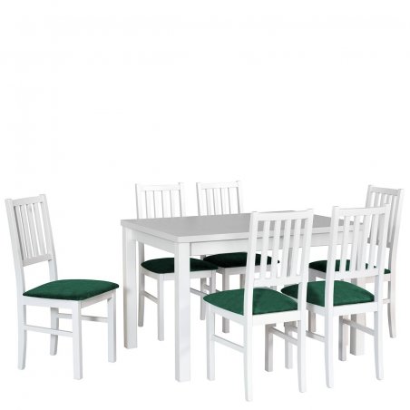Stół rozkładany z 6 krzesłami - AL19