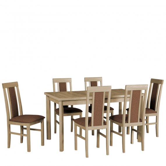 Stół z 6 krzesłami AL34