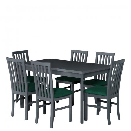 Stół rozkładany z 6 krzesłami - AL36