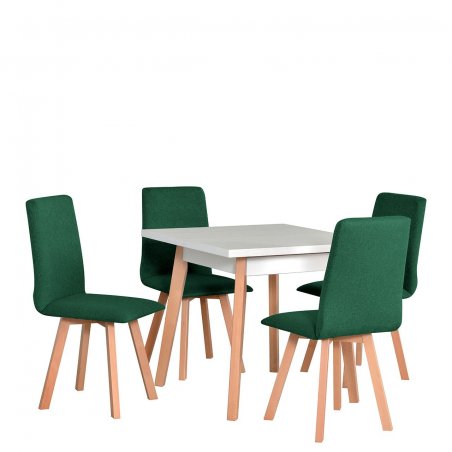 Stół kwadratowy z 4 krzesłami - AL38